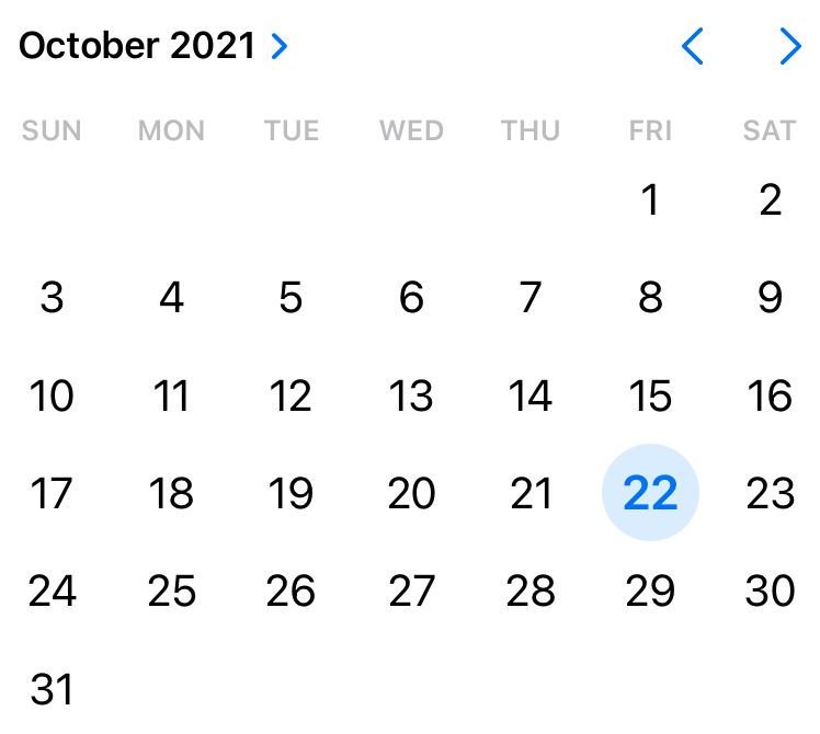 iOS-style date picker